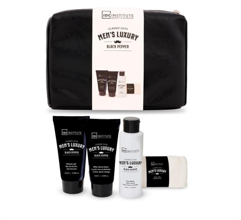 TROUSSE SOINS HOMME MEN'S LUXURY " Black Pepper " 4 PCS - IDCINSTITUTE - idc institute en gros