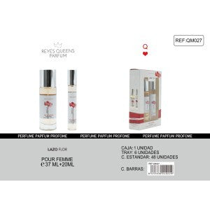 LAZO FLOR SET EAU DE PARFUM DE 37 ML + 20 ML POUR FEMME REYES QUEENS -  idc institute en gros
