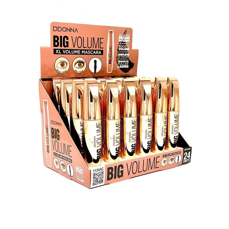 PACK DE 24 MASCARA BIG VOLUME NOIR MODÈLE DORÉ - D'DONNA - idc institute en gros