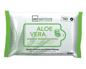 LOT DE 20 LINGETTES DÉMAQUILLANTES ALOE VERA - IDC INSTITUTE -  idc institute en gros