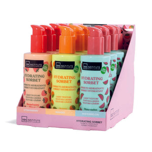 lOT DE 12 Lotions Corporelle Sorbet "PASTÈQUE, MANGUE, FRAISE" 250 ML - IDC INSTITUTE -  idc institute en gros