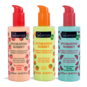 lOT DE 12 Lotions Corporelle Sorbet "PASTÈQUE, MANGUE, FRAISE" 250 ML - IDC INSTITUTE -  idc institute en gros