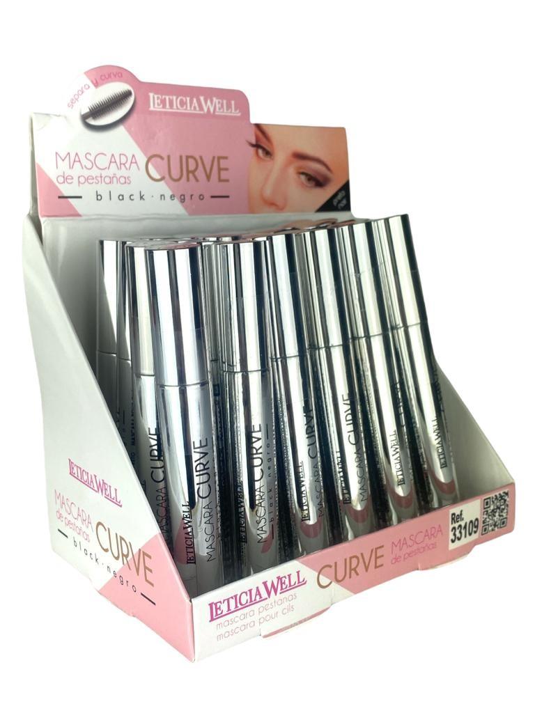 Pack de 24 Mascara CURVE black marque LETICIA WELL - idc institute en gros