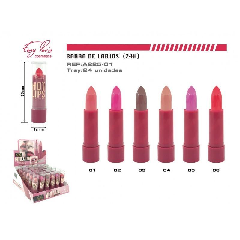 PACK DE 36 ROUGE A LEVRES HOT LIPS 24H- EASY PARIS - idc institute en gros