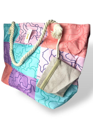Grand Sac De Plage Multicouleur modèle 3 -  idc institute en gros
