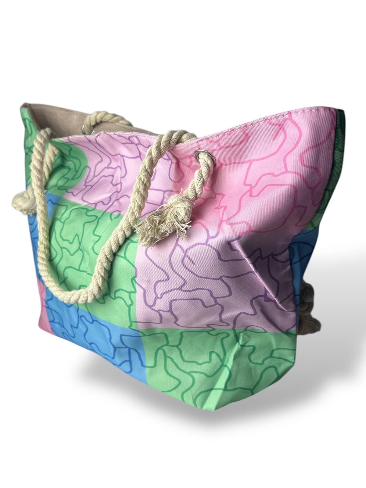 Grand Sac De Plage Multicouleur modèle 6 -  idc institute en gros