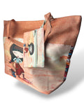 Grand Sac De Plage "ANGELINE" Orange -  idc institute en gros