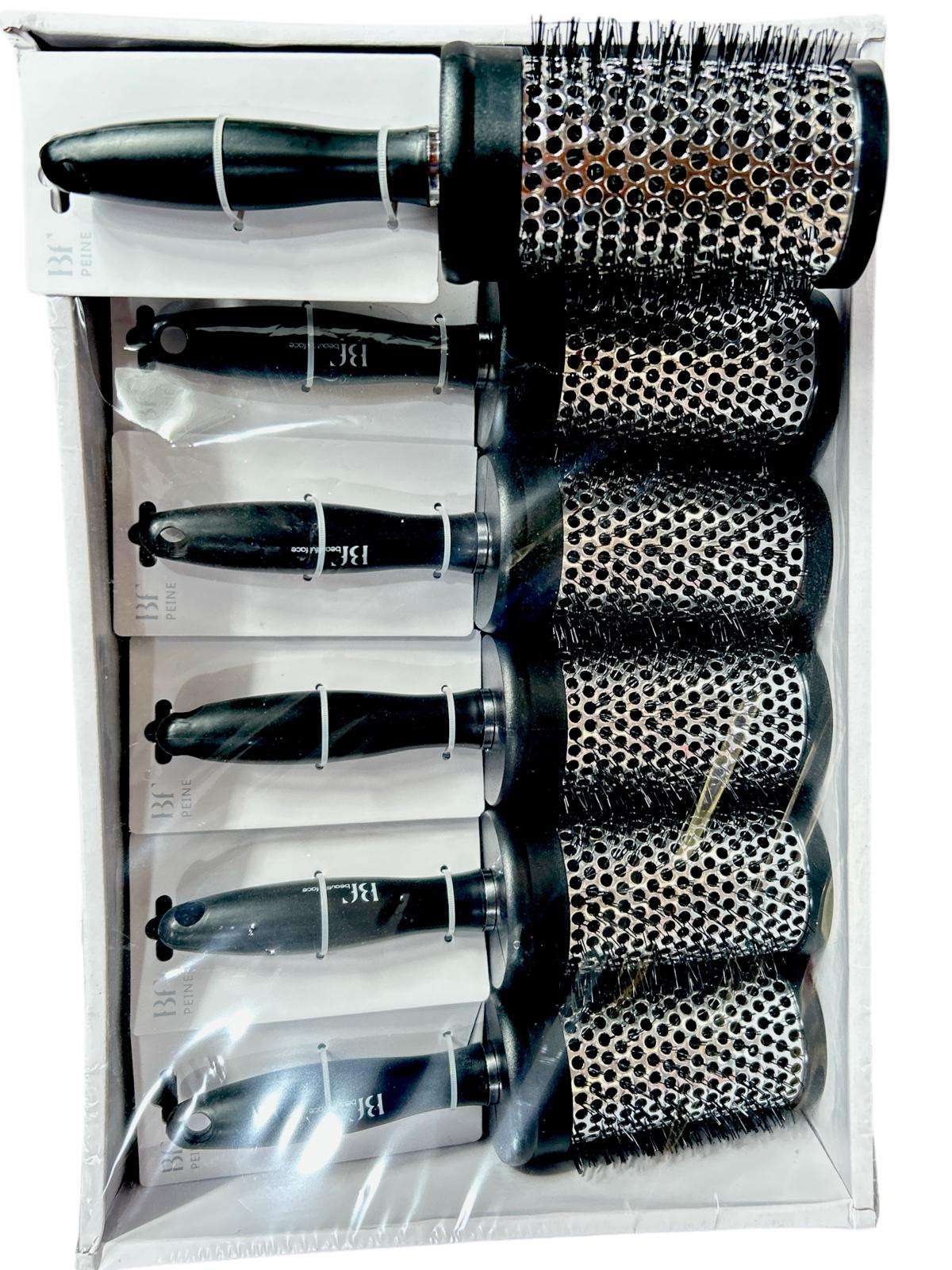 PACK DE 12 BROSSES POUR SÈCHE-CHEVEUX -  BF BEAUTÉ -  idc institute en gros