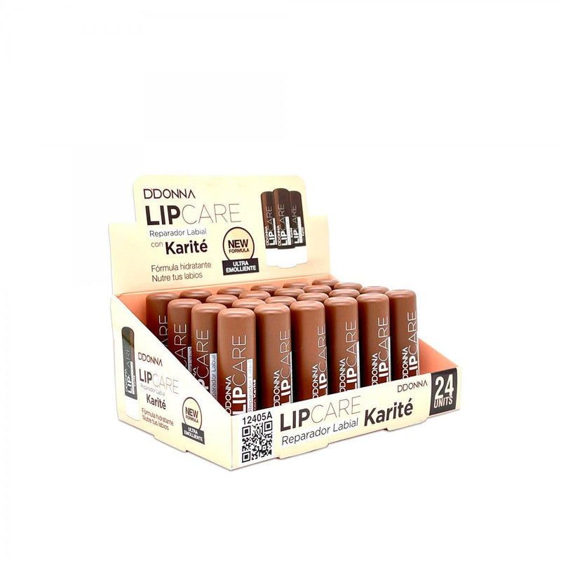 PACK DE 24 BAUME A LEVRES LIPBALM KARITÉ "New Formula" - D'DONNA - idc institute en gros