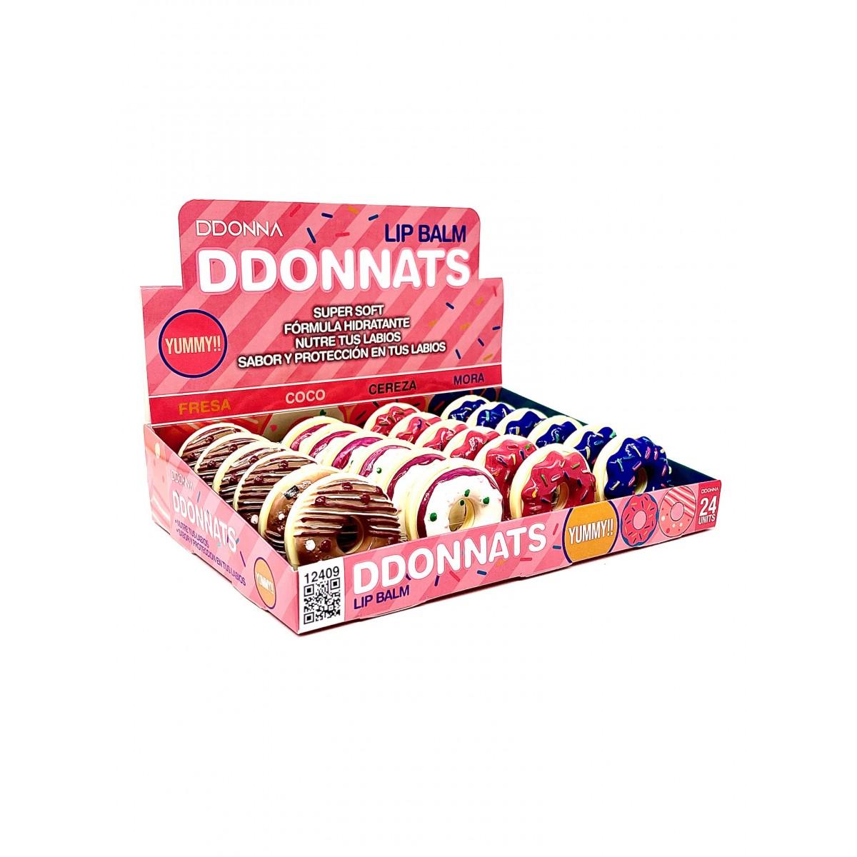 PACK DE 24 LIPGLOSS & LIPBALM D'DONNATS - D'DONNA - idc institute en gros