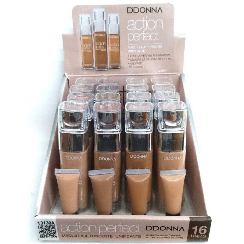 PACK DE 16 BASE DU MAQUILLAGE ACTION PERFECT 35ml -D'DONNA - idc institute en gros