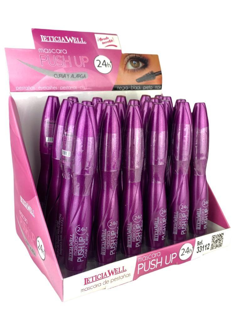 Pack de 24 Mascara PUSH UP black marque LETICIA WELL - idc institute en gros
