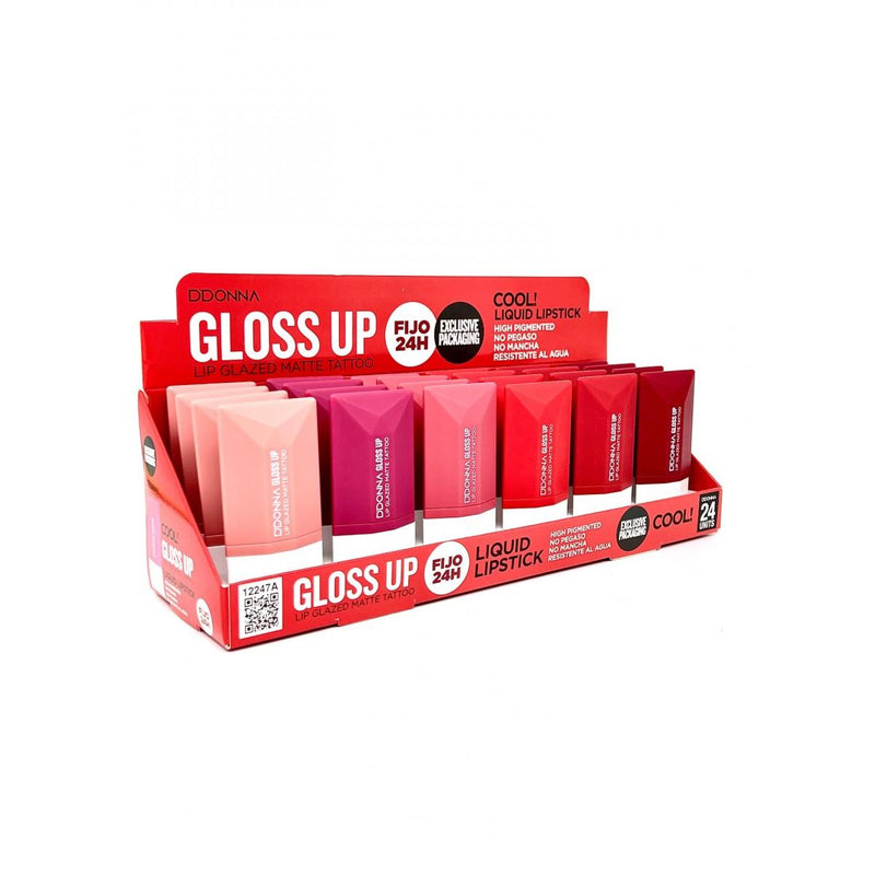 Pack de 24 Rouge a lèvres liquide tattoo matte 24H - D'donna - idc institute en gros