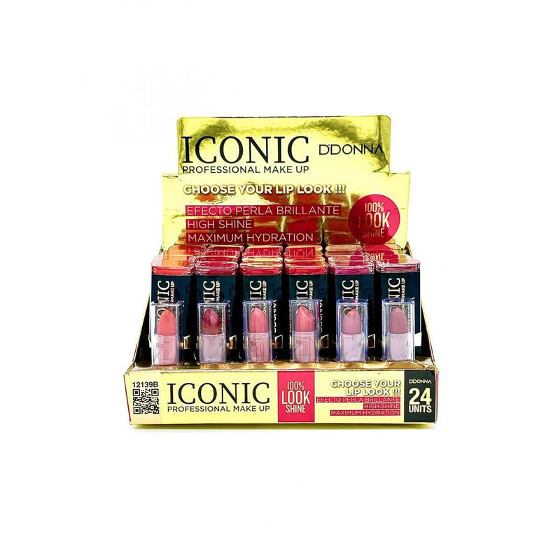 PACK DE 24 ROUGE A LÈVRES ICONIC " High Shine" - D'DONNA - idc institute en gros