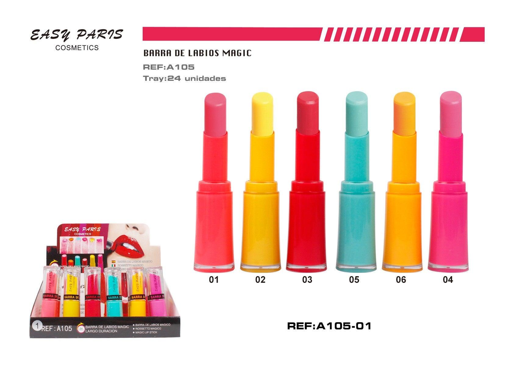 Pack de 24 ROUGE À LEVRES MAGIQUE - EASY PARIS - idc institute en gros