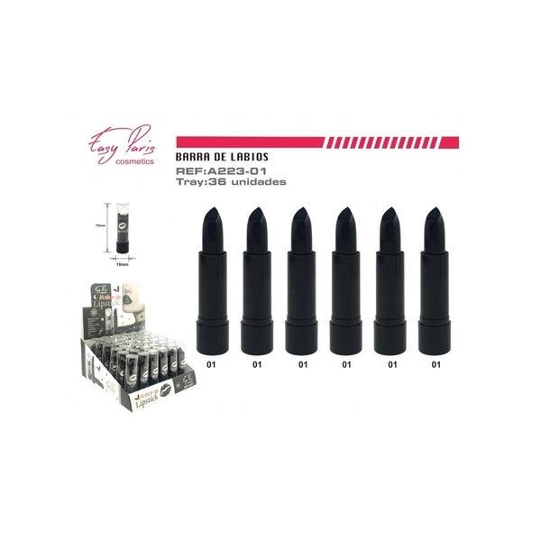 PACK DE 36 ROUGE A LEVRES NOIR - EASY PARIS - idc institute en gros