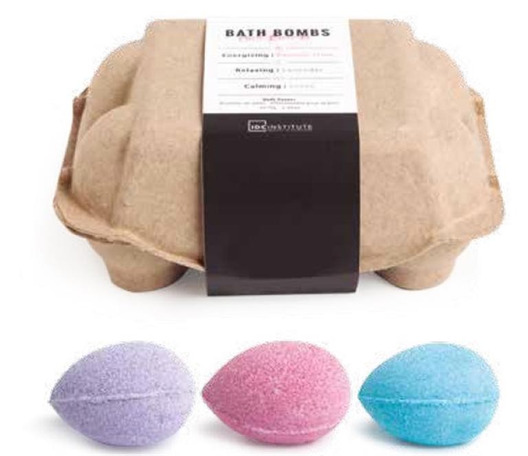 LOT DE 6 BOMBES DE BAIN OEUF "PURE ENERGY" - IDC INSTITUTE