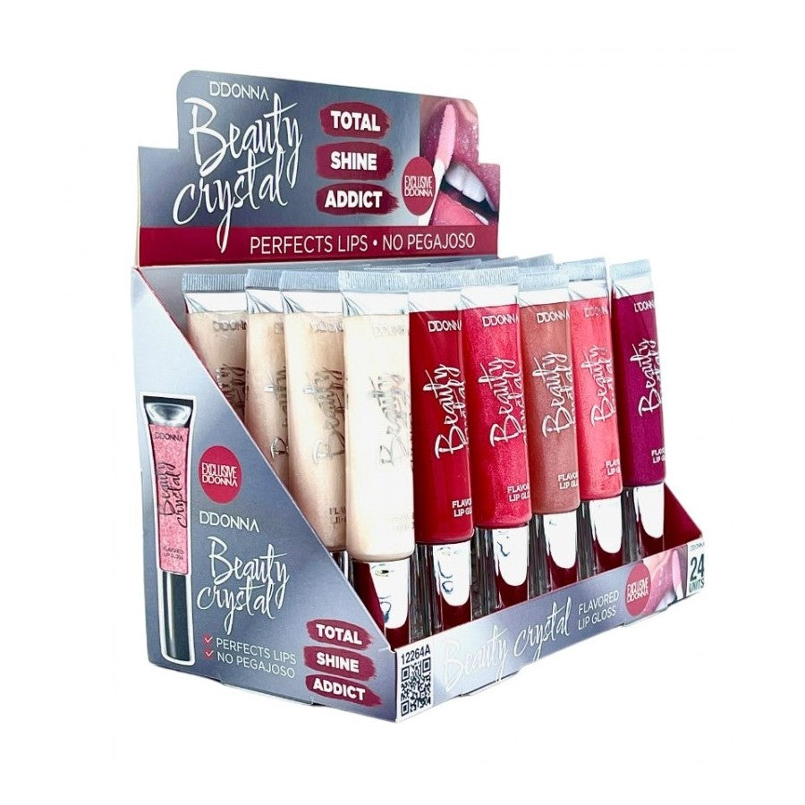 PACK DE 24 LIPGLOSS BEAUTY CRISTAL (0.69€ / UN.)- D'DONNA -  idc institute en gros