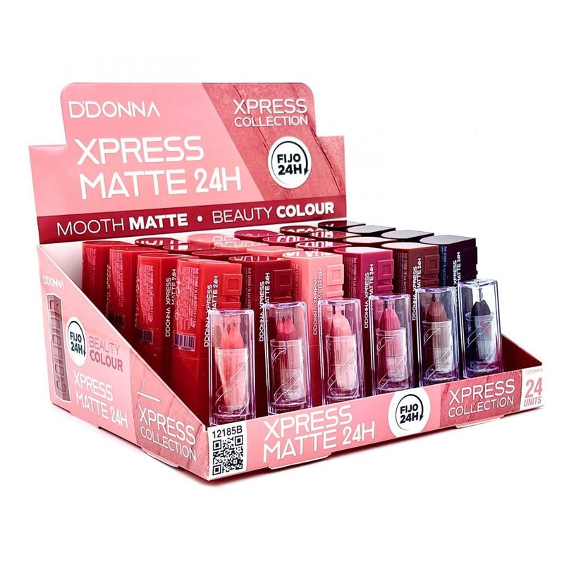 PACK DE 24 LIPSTICK XPRESS MATTE (0.95€ / UN.) - D'DONNA -  idc institute en gros