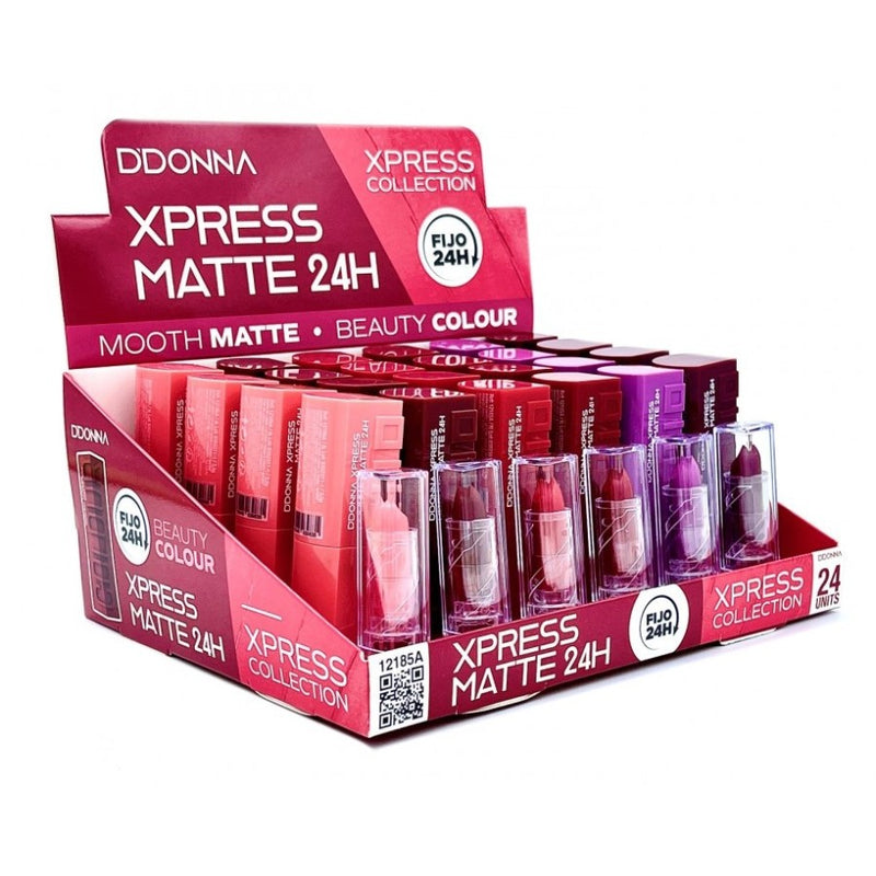 PACK DE 24 LIPSTICK XPRESS MATTE (0.95€ / UN.) - D'DONNA -  idc institute en gros