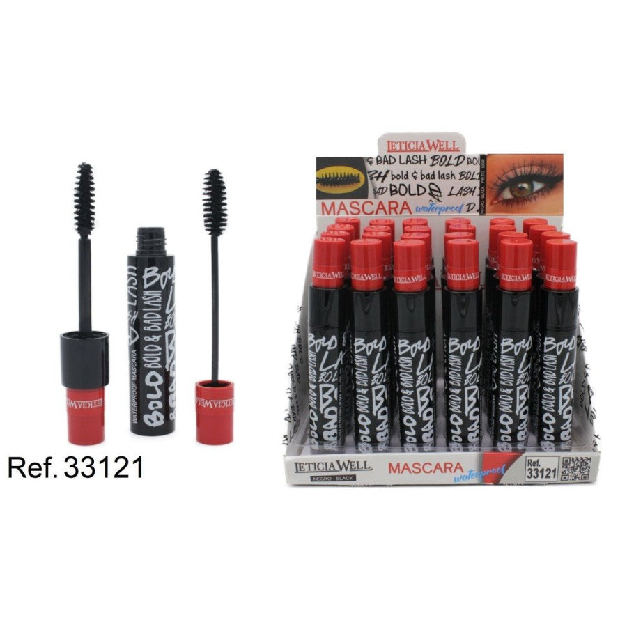 PACK DE 24 MASCARA BAD LASH BOLD (0.77€ / UN.) - LETICIA WELL -  idc institute en gros