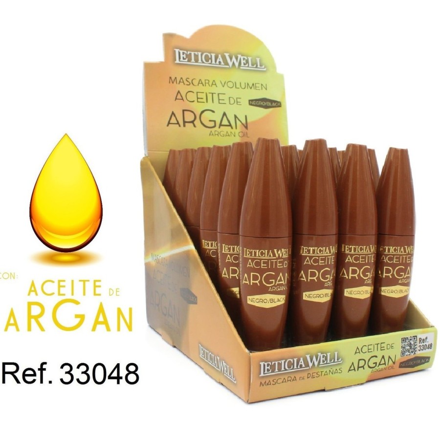 PACK DE 24 MASCARA CILS ARGAN OIL (0,69€ / UN.) - LETICIA WELL -  idc institute en gros