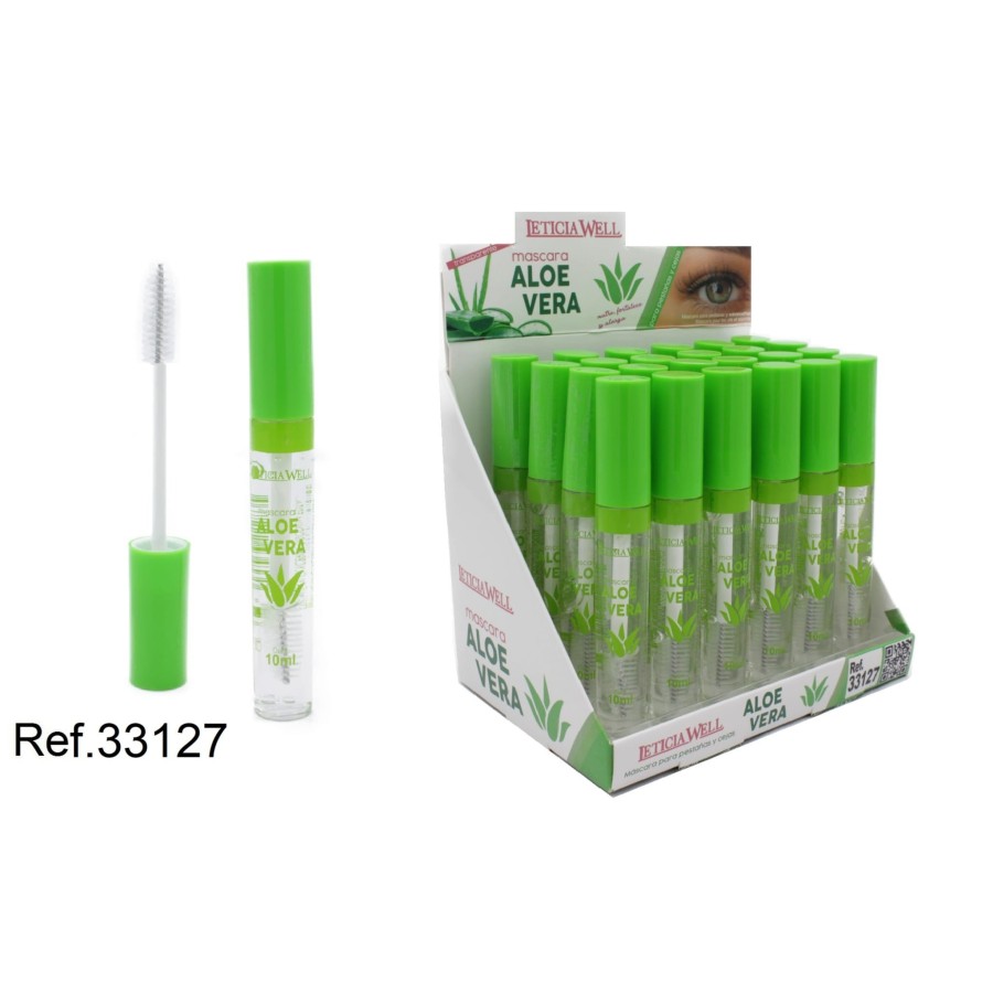 PACK DE 24 MASCARA CILS ET SOURCILS ALOE VERA (0,60€ L'/ UN.) - LETICIA WELL -  idc institute en gros