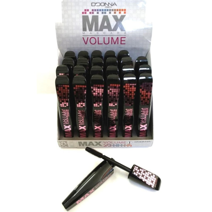 PACK DE 24 MASCARA DE PESTAÑAS MAX NEGRA VOLUME 10GR. (0.68 € /UN.) - D'DONNA -  idc institute en gros