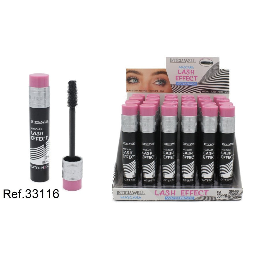 PACK DE 24 MASCARA EFFET FLASH NOIR (0,79€ L'/ UN.) - LETICIA WELL -  idc institute en gros