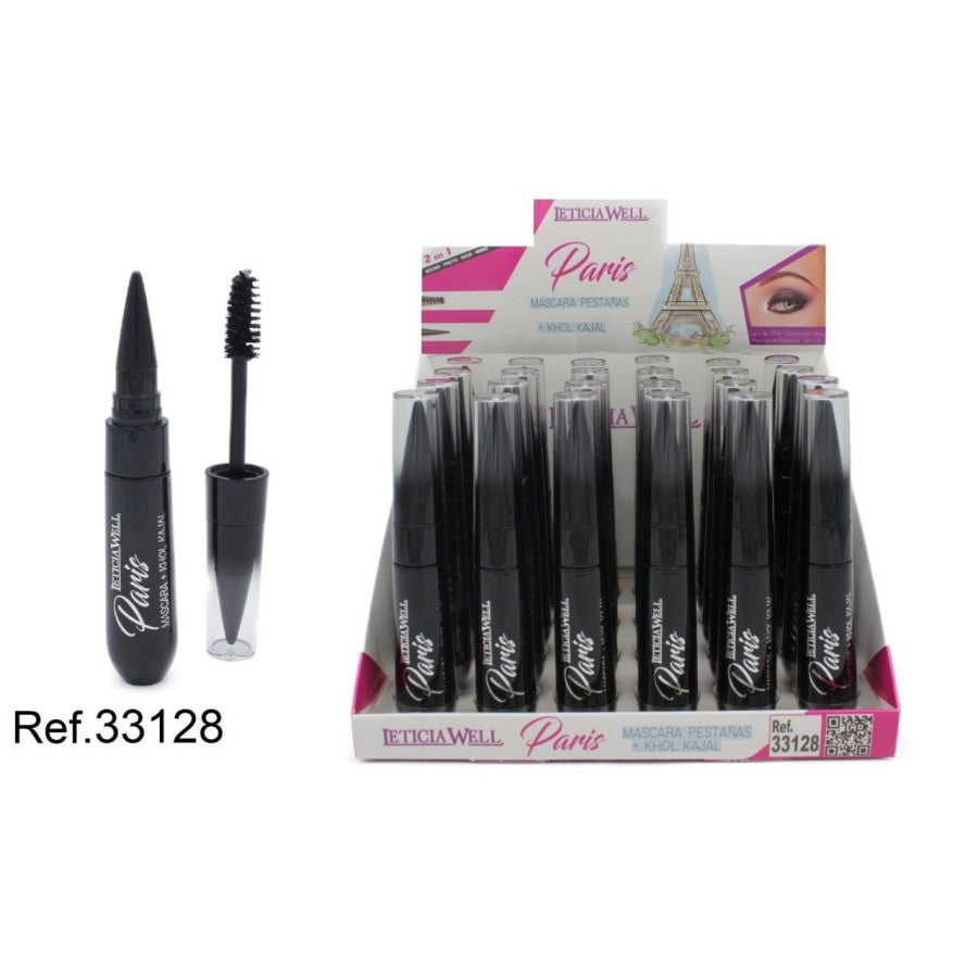 PACK DE 24 MASCARA + KHOL KAJAL (0.95€ / UN.) - LETICIA WELL -  idc institute en gros