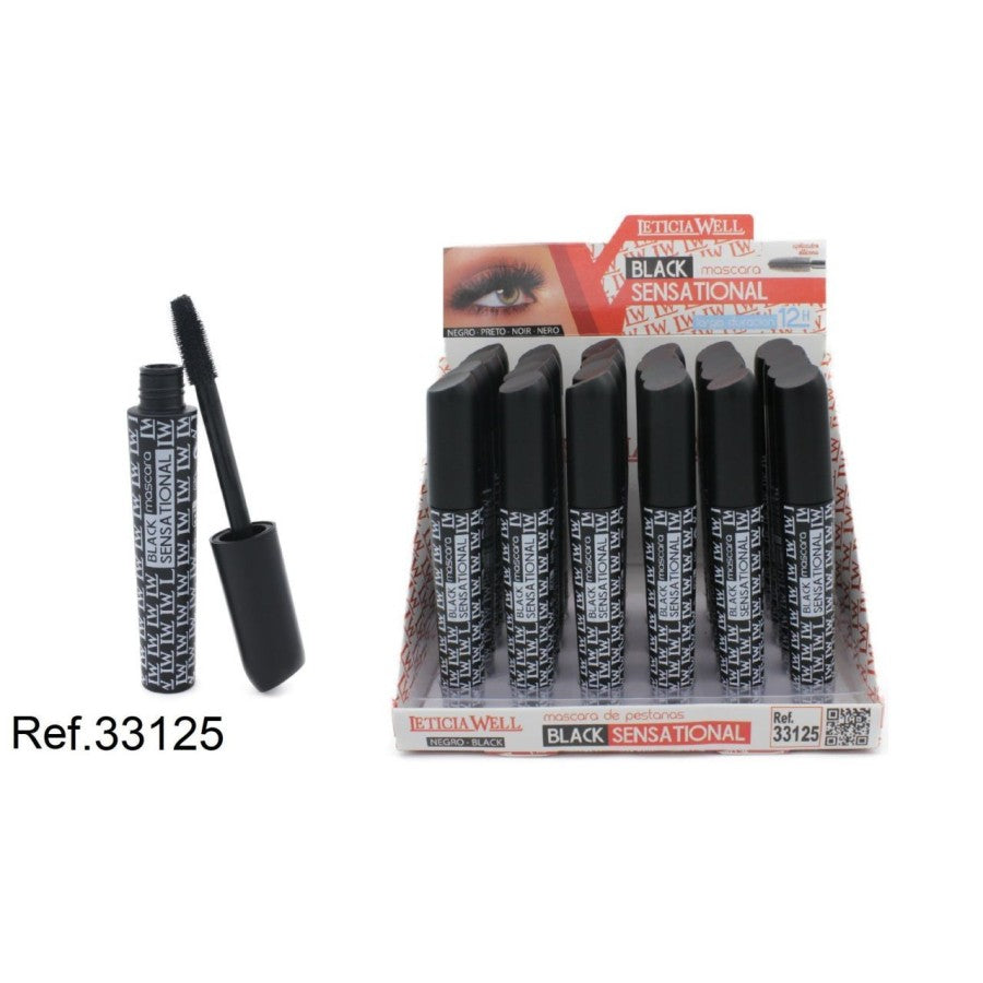 PACK DE 24 MASCARA NOIR SENSATIONNEL (0,69€ L'/ UN.) - LETICIA WELL -  idc institute en gros
