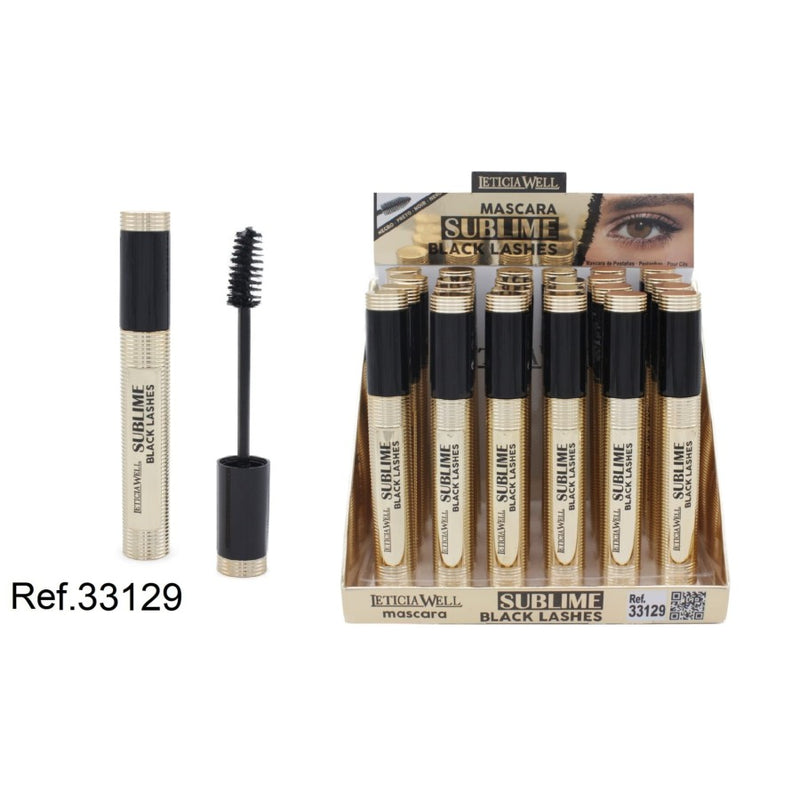 PACK DE 24 MASCARA SUBLIME BLACK LASHES (0.87€ / UN.) - LETICIA WELL -  idc institute en gros