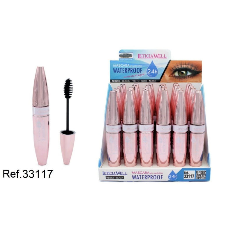 PACK DE 24 MASCARA WATERPROOF (0,85€ / UN.) - LETICIA WELL -  idc institute en gros