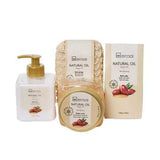 COFFRET NATURAL OIL BOÎTE EN OSIER " Argan Oil" 4 PCS - IDC INSTITUTE - idc institute en gros