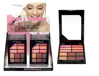 12 
 POCKET COLORS
  BLUSH & EYESHADOW - IDC INSTITUTE -  idc institute en gros