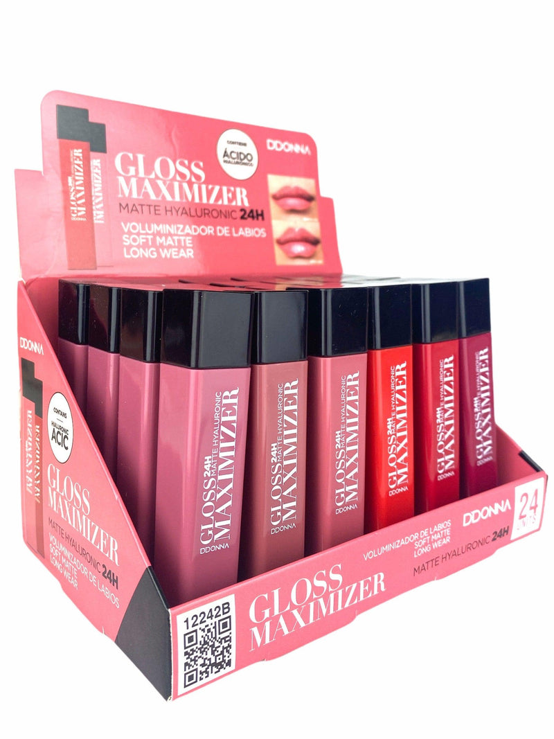 Présentoir de 24 Rouge à Levres "MAXIMIZER" Volume marque D'Donna - idc institute en gros