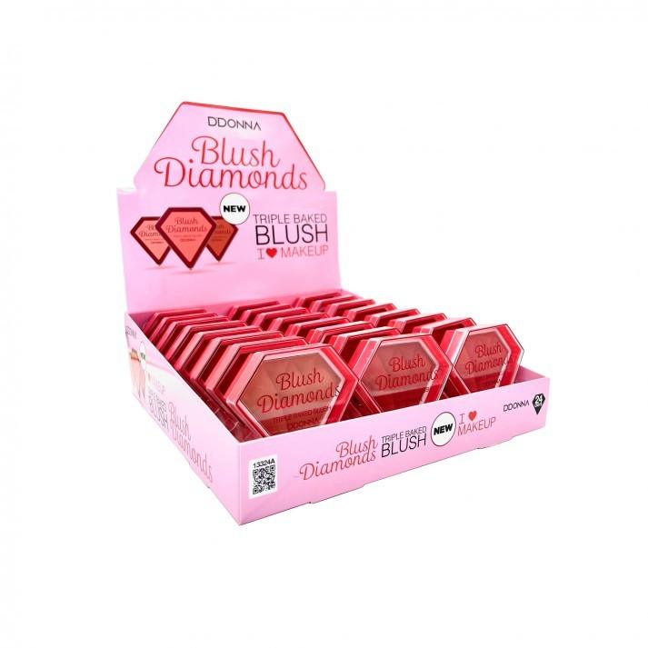 Présentoir de 24 "Blush Diamonds" - D DONNA - idc institute en gros