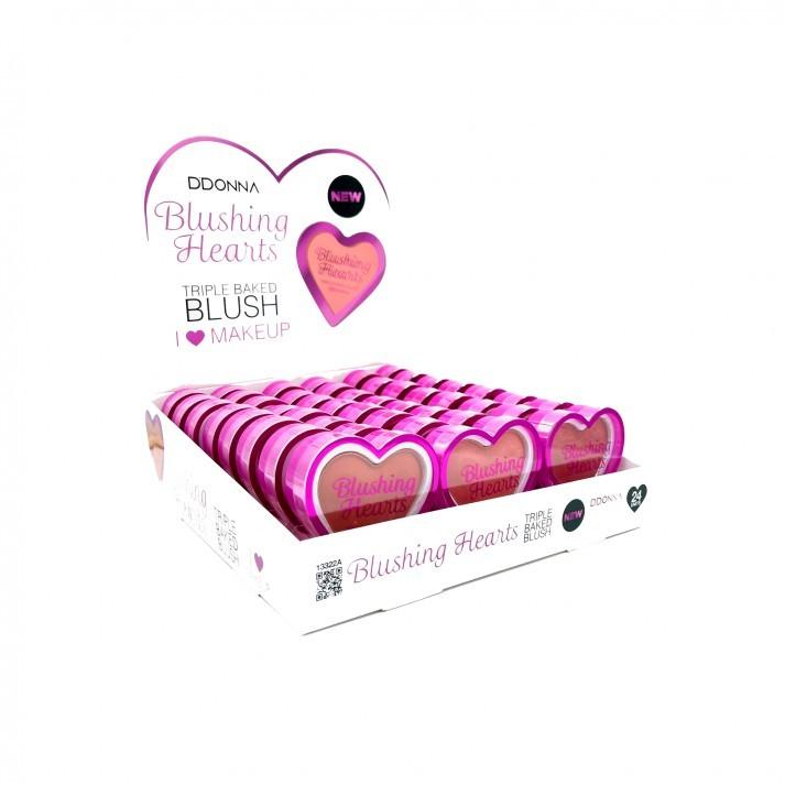 Présentoir de 24 "Blushing Hearts" D DONNA - idc institute en gros