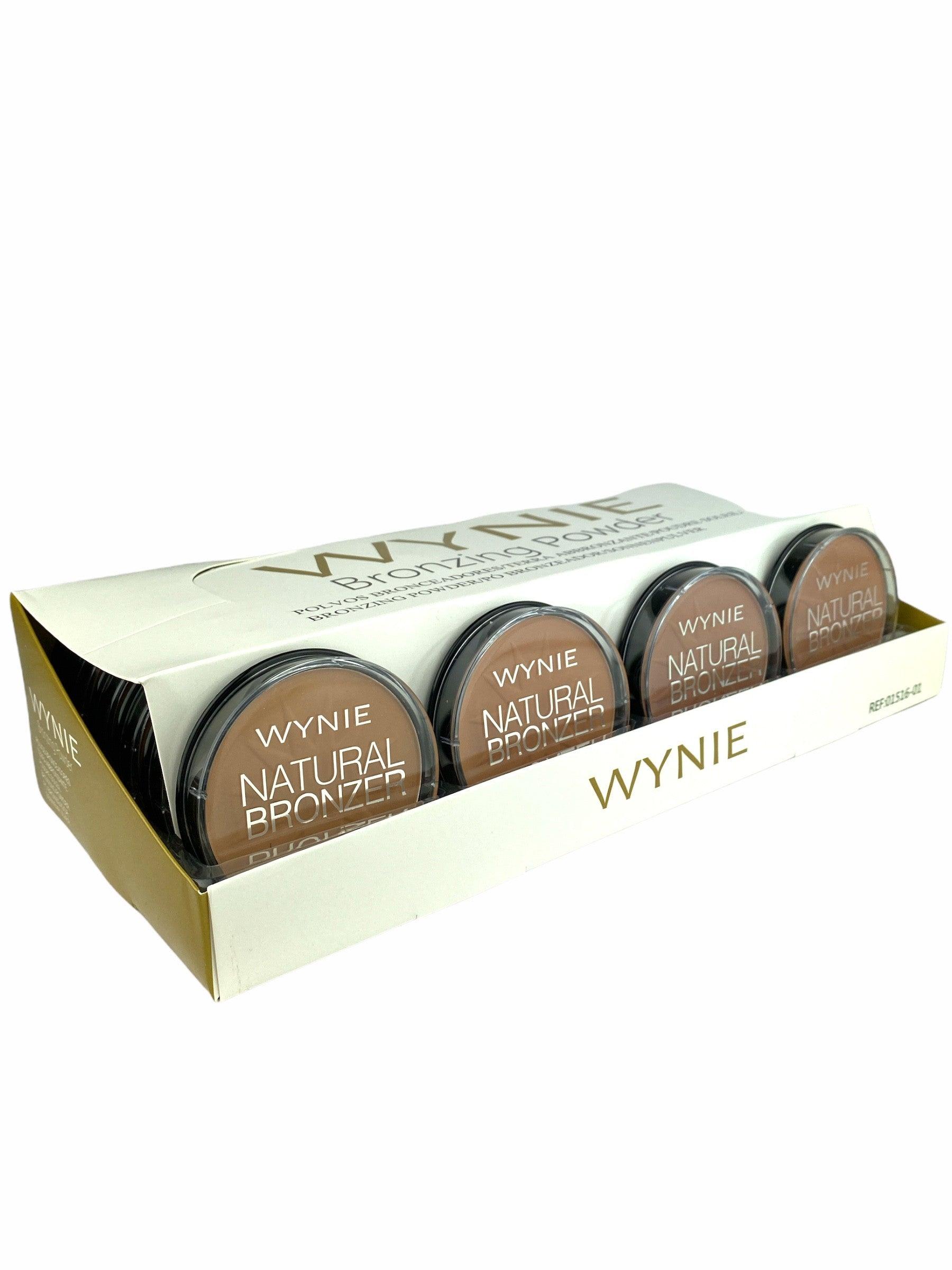 Présentoir de 24 POUDRES SOLEIL COMPACTE BRONZEUR "Naturel" - WYNIE - idc institute en gros