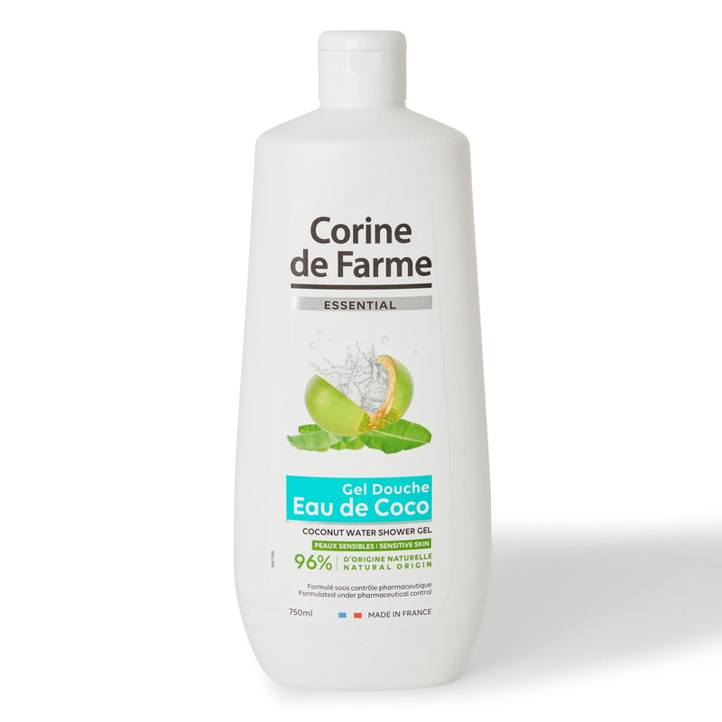 Gel de douche Essential "EAU DE COCO" Ph neutre - Corine de farme - idc institute en gros