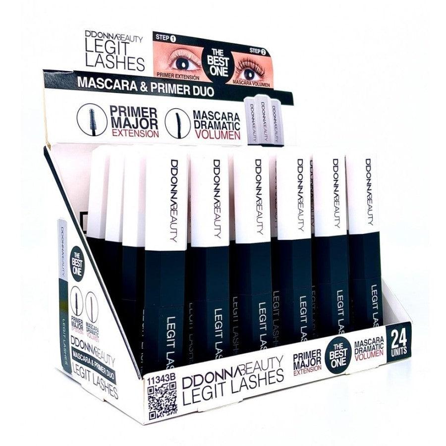 PACK DE 24 MASCARA & PRIMER LEGIT-LASHES - D'DONNA - idc institute en gros
