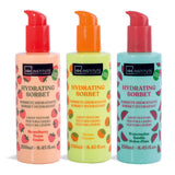lOT DE 12 Lotions Corporelle Sorbet "PASTÈQUE, MANGUE, FRAISE" 250 ML - IDC INSTITUTE
