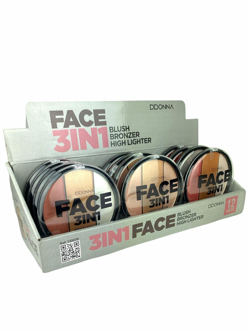PACK DE 12 POUDRE COMPACTE BRONZEUR - D'DONNA - idc institute en gros