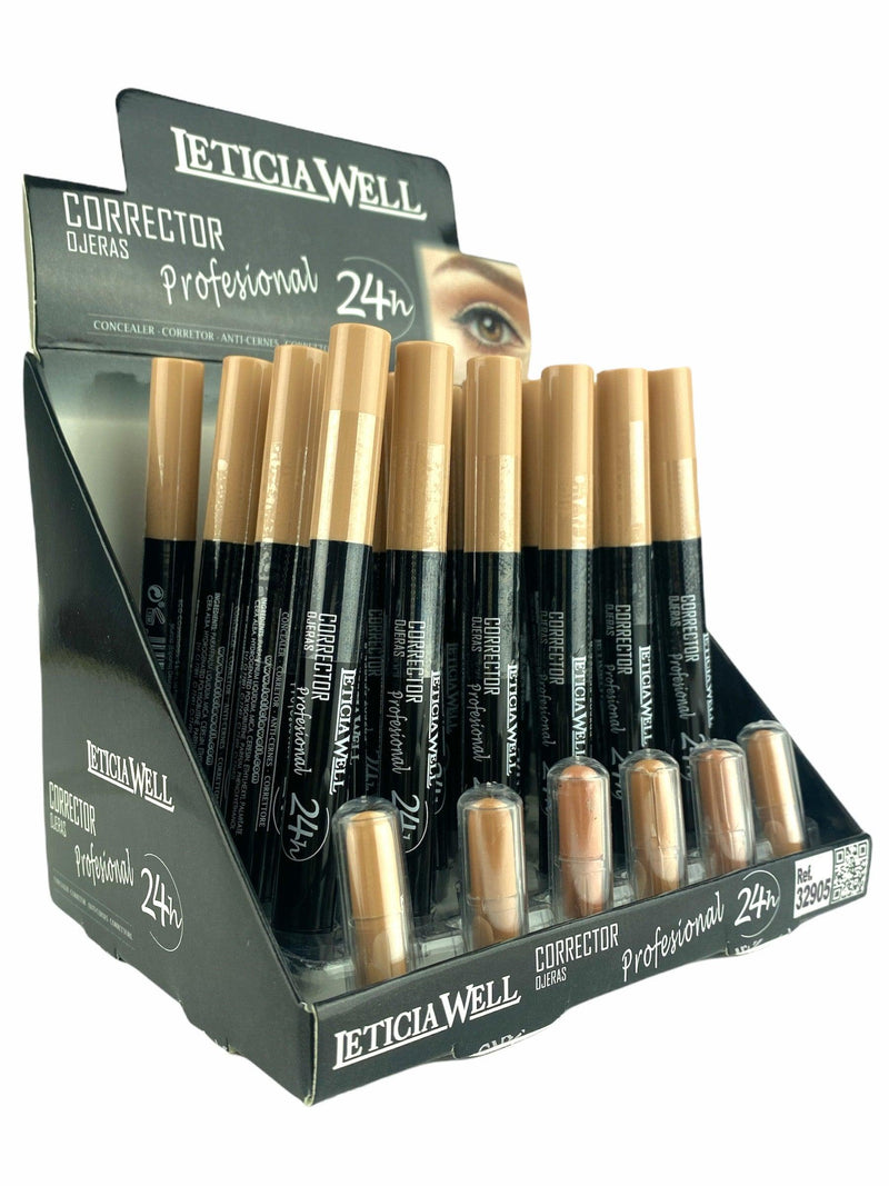 PACK DE 24 CORRECTEUR PROFESSIONNEL 24H - LETICIA WELL - idc institute en gros