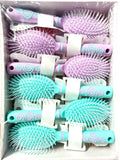 PACK DE 12 BROSSES Á CHEVEUX "SPIRAL" PASTEL -  BF BEAUTÉ