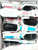 PACK DE 12 BROSSES Á CHEVEUX "PEINE" 2 COULEURS -  BF BEAUTÉ