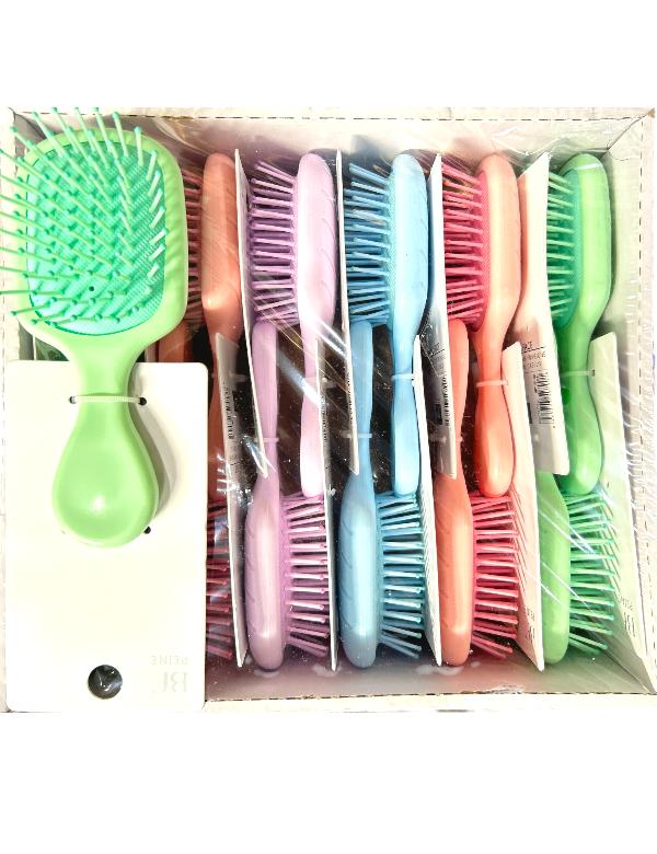 PACK DE 12 PETITES BROSSES Á CHEVEUX MULTICOULEURS -  BF BEAUTÉ -  idc institute en gros