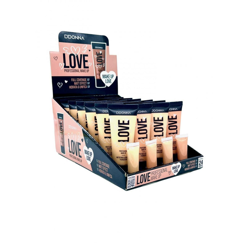 PACK DE 24 MAQUILLAGE MAKE UP LOVE PROFESSIONNEL- D'DONNA - idc institute en gros