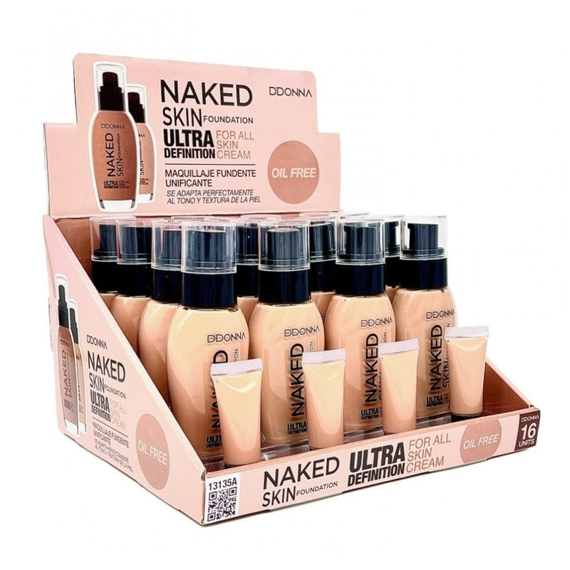 PACK DE 16 BASE DE MAQUILLAGE ULTRA DEFINITION 30ml.10h.(1.69€ / UN.) - D'DONNA -  idc institute en gros