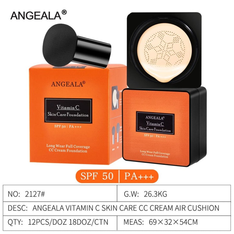 CC AIR CUSHION VITAMINE C MAQUILLAGE SPF50 15GR - ANGEALA -  idc institute en gros